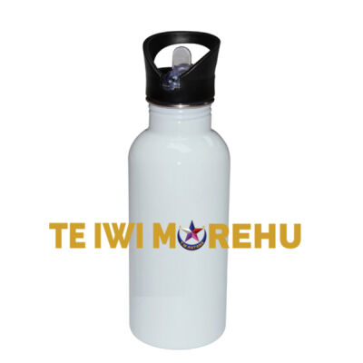 TE IWI MOREHU stainless bottle with straw top Thumbnail